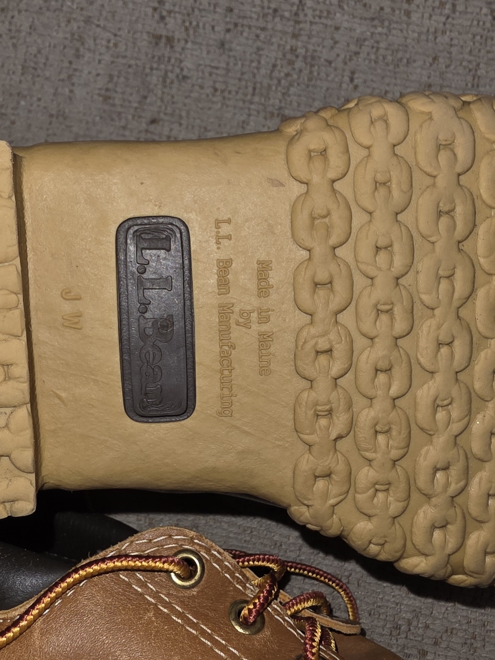 LL BEAN Men's Two-Tone Brown Duck Boots - Casual Outdoor Shoes - Picture 5 of 7
